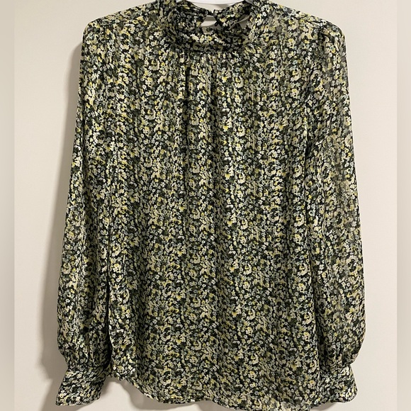 FLORAL BLOUSE - Picture 1 of 2